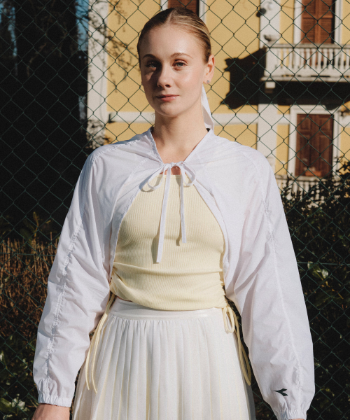 Женский открытый жакет-болеро Fleur WHITE