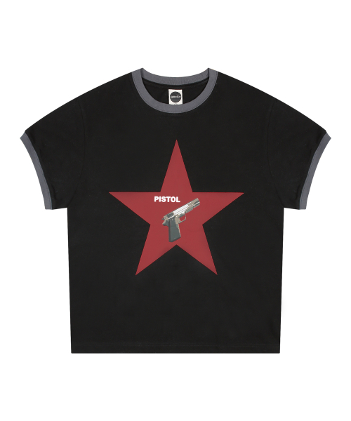 Футболка GT122 Pistol Star Ringer (BLACK)