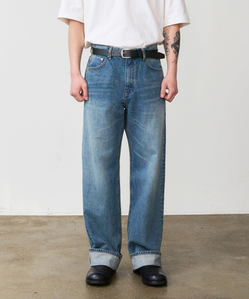 DEN0762 Faded Selvedge Wide - Dusty Wave