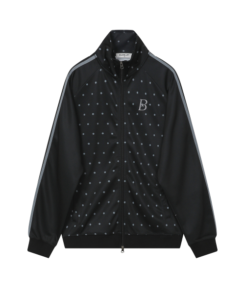 Спортивная кофта на молнии в горошек (Black)