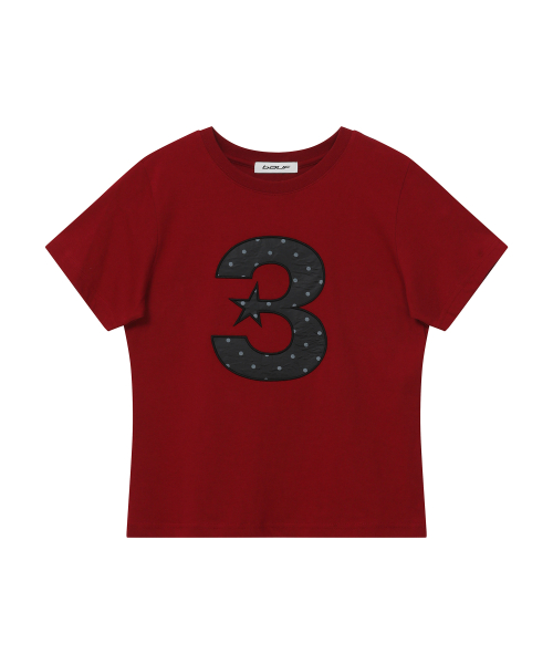 Облегающая футболка 3 logo Dot, Red