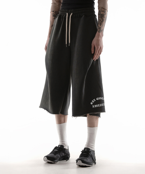 ARCH SCN GEOMETRY 3/4 SWEAT PANTS - PIGMENT BLACK