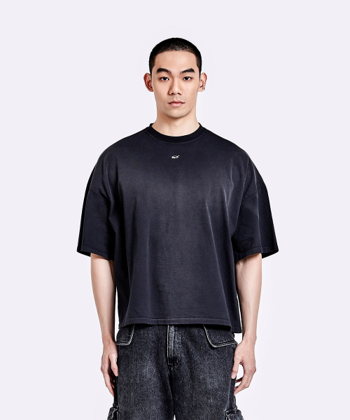 Dying t shirt - Washed black