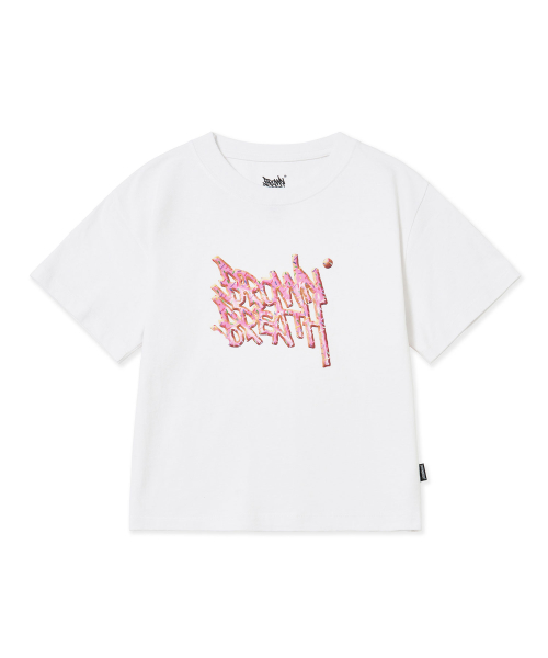 W DOUGHNUT TAG TEE - WHITE