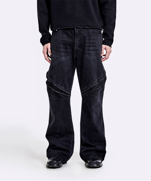 Devils denim pants - Washed black