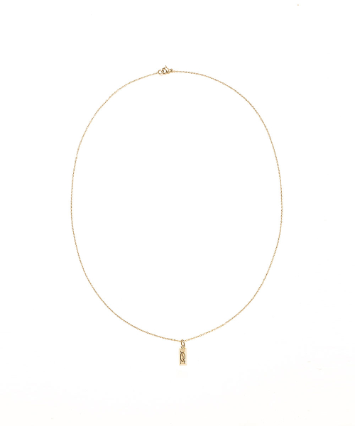 Logo bar Necklace - Gold
