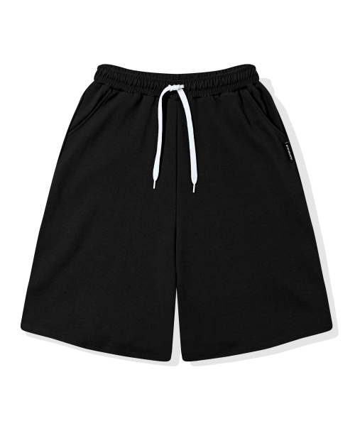 Bermuda Fit Sweat Banding Half Pants (Black)