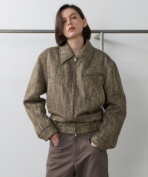 Lips Welt Drizzler Jacket _ Wood