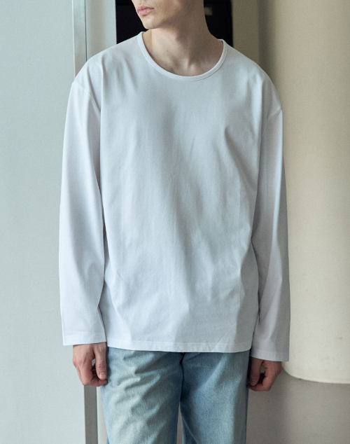 Лонгслив с глубоким вырезом [WHITE]