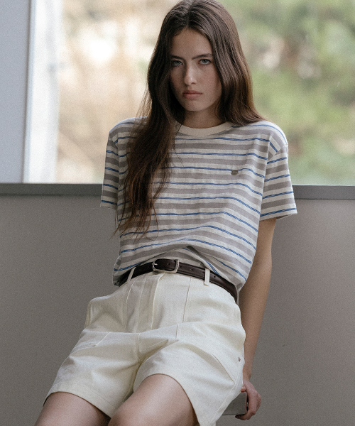 Multi stripe T-shirt KNSS03TS28_Gray