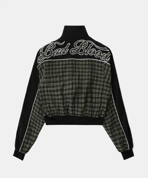 Спортивная куртка в клетку Contrast - Green