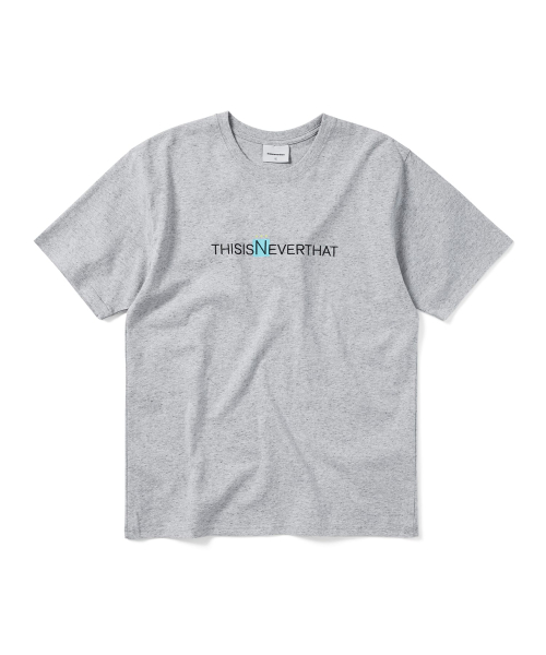 3 Dots Logo Tee Heather Grey
