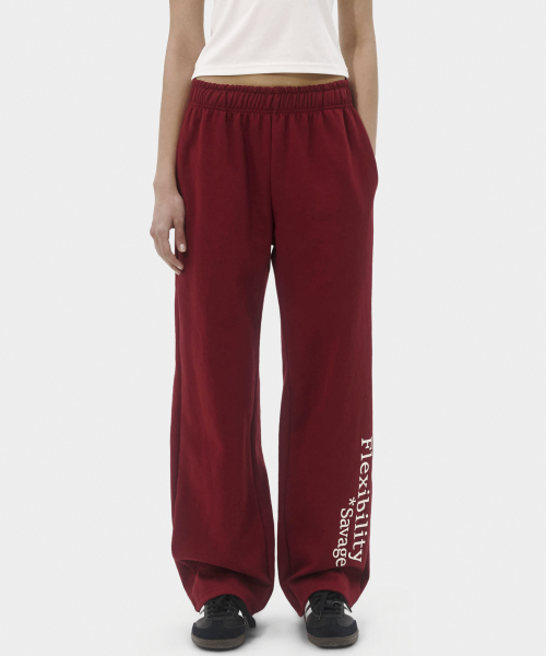 Женские широкие брюки Flexibility Savage (Burgundy)