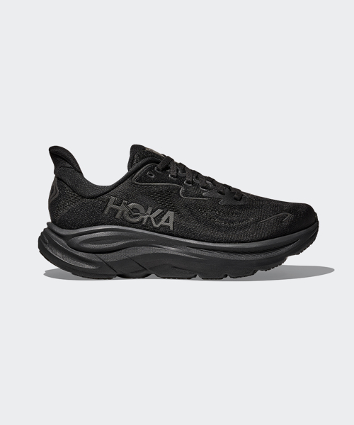 HOKA ホカ (女性) クリフトン 10 ワイド - ブラック:ブラック