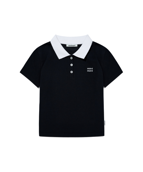 Кроп-поло Holiday-Black