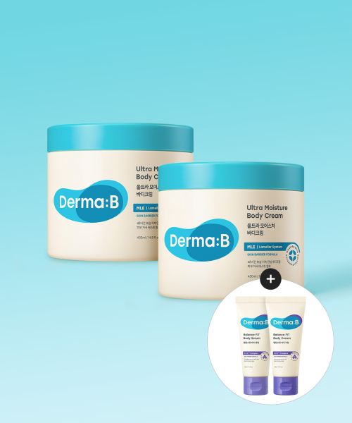 더마비() 울트라 모이스처 바디크림 430MLX 2개 (증정 밸런스핏 바디(크림30ML+세럼30ML) 상품 이미지