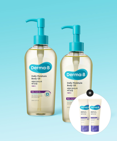 더마비() 데일리 모이스처 바디오일 퍼플피그 200MLX 2개 (증정 밸런스핏 바디(크림30ML+세럼30ML) 상품 이미지