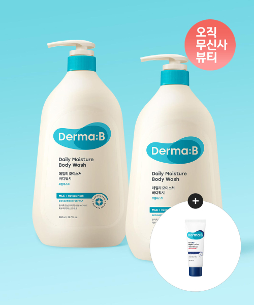데일리 모이스처 바디워시 코튼머스크 880MLX 2개+[증정]세라엠디로션20ml