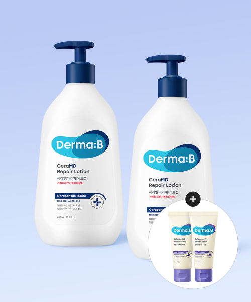 더마비() 세라엠디 리페어 로션 400MLX 2개 (증정 밸런스핏 바디(크림30ML+세럼30ML) 상품 이미지