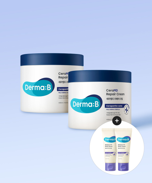 더마비() 세라엠디 리페어 크림 430MLX 2개 (증정 밸런스핏 바디(크림30ML+세럼30ML) 상품 이미지
