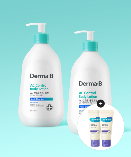 더마비() AC 컨트롤 바디 로션 400MLX 2개 (증정 밸런스핏 바디(크림30ML+세럼30ML) 상품 이미지