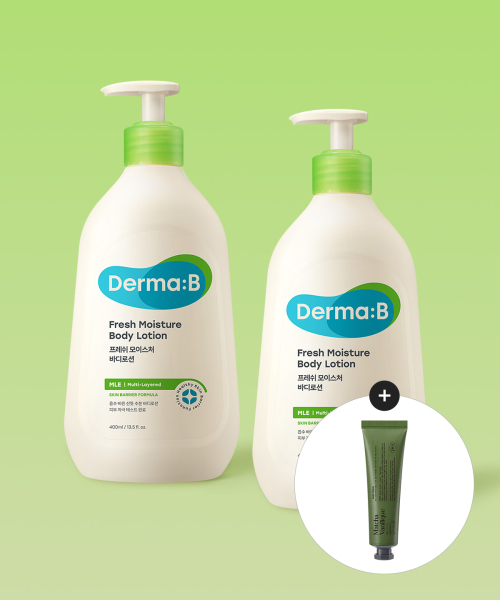 더마비() 프레쉬 모이스처 바디 로션 400MLX 2개 (증정 핸드크림 50ML) 상품 이미지