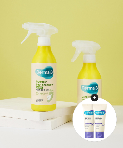 더마비() 데오프레쉬 풋 샴푸 포레스트 400ML X 2개 (증정 밸런스핏 바디(크림30ML+세럼30ML) 상품 이미지
