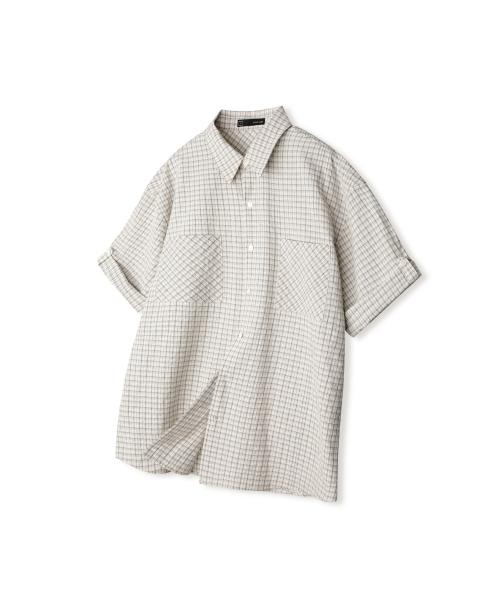 Two Pocket Half Roll-up Shirt [YELLOW]