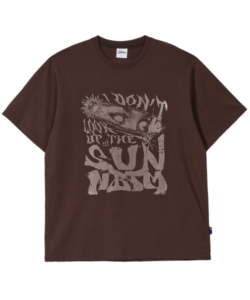 SUN ARTWORK TEE_brown