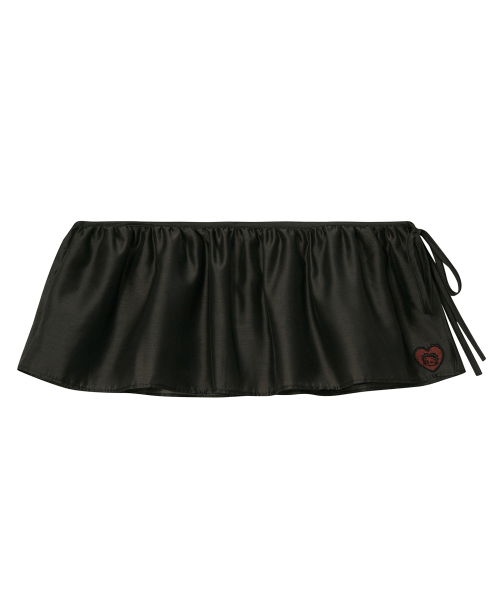 캔버스() [힛지스 착용] 베티붑 쉬어 레이어드 랩 스커트_블랙 상품 이미지