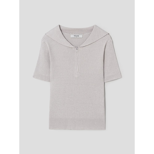 Пуловер с матросским воротником Light Grey