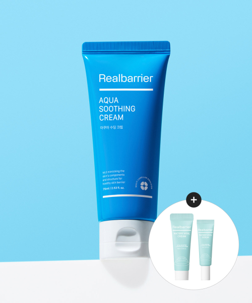 리얼베리어() 아쿠아 수딩 크림 75ML (증정 워터리 히알 (세럼 7ml+크림10ml)) 상품 이미지