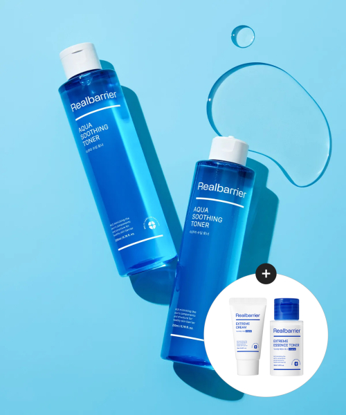 리얼베리어() 익스트림 아쿠아 수딩 토너 200ML X 2개 (증정 익스트림 (크림25ML+토너30ML)) 상품 이미지