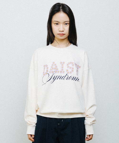 FLOWER SYNDROME SWEATSHIRT cream