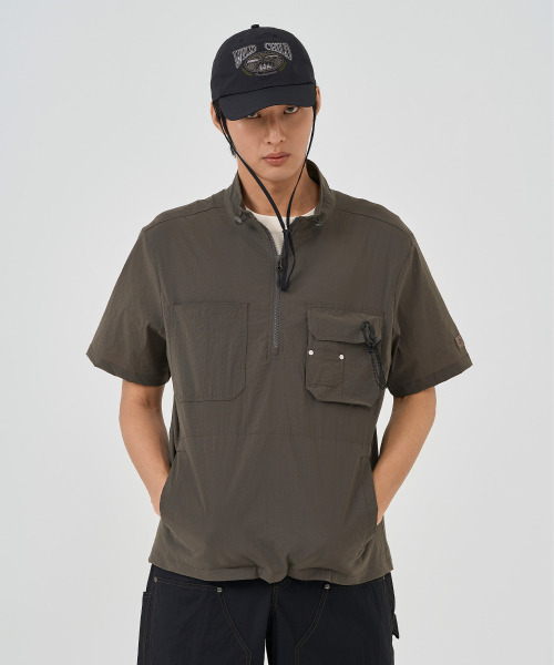 Анорак с двойным карманом_Khaki
