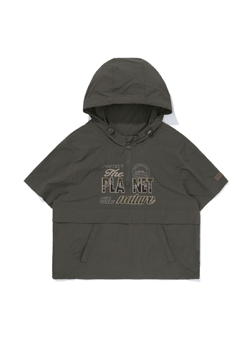 Анорак W Planet с вышивкой Khaki