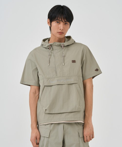 Анорак с карманом-кенгуру Jasper_Olive