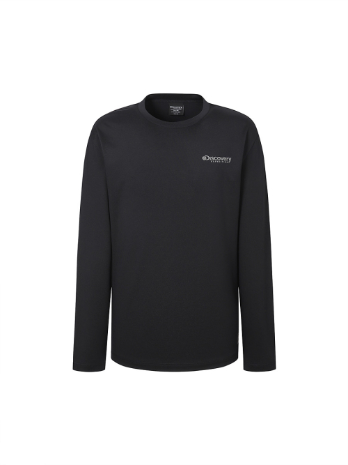 Мужской лонгслив для плавания Freshvent с графикой на спине (BLACK)