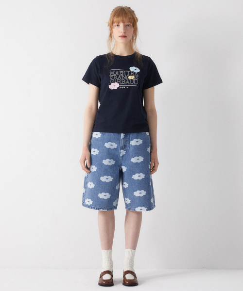 DAISY X MARITHE BERMUDA Джинсовый брюки Синий