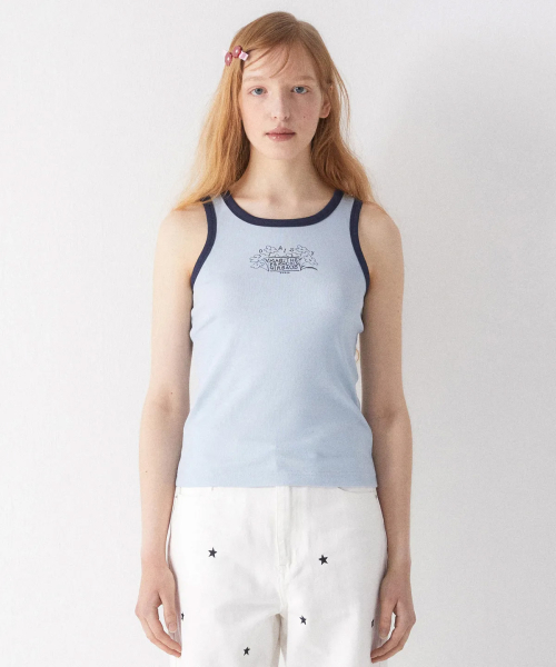DAISY X MARITHE RINGER SLEEVELESS Светлый Синий
