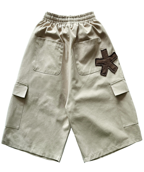 Canvas Asterisk Patch Bermuda брюки Beige 0369
