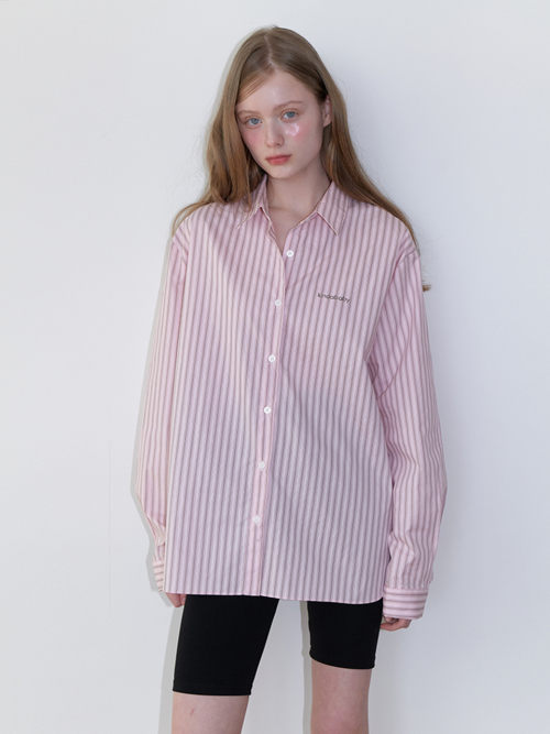 Классический логотип Полоса shirts - pink