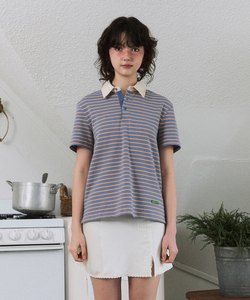 Полоса Polo Tee (Светлый Синий)