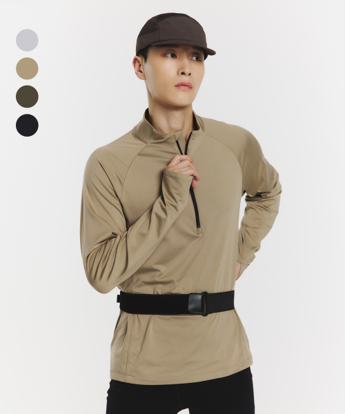 무신사 스탠다드 스포츠 [시티러닝] 웜액트 하프집 롱슬리브(4color)