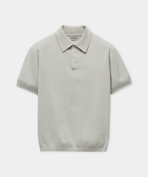 Легкий трикотажный поло Sandy (Light Gray)