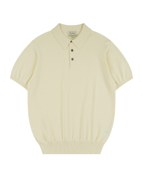 Essential Comfort короткий рукав Polo Вязка (Ecru)