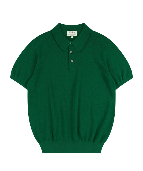 Essential Comfort короткий рукав Polo Вязка (Green)