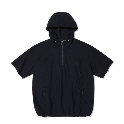 Охлаждающий анорак с капюшоном из трикотажа, Black ITZ2UJ35ABK