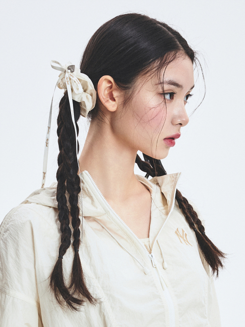 엠엘비() 리본 스트랩 스크런치 스몰 NY (Cream) 상품 이미지