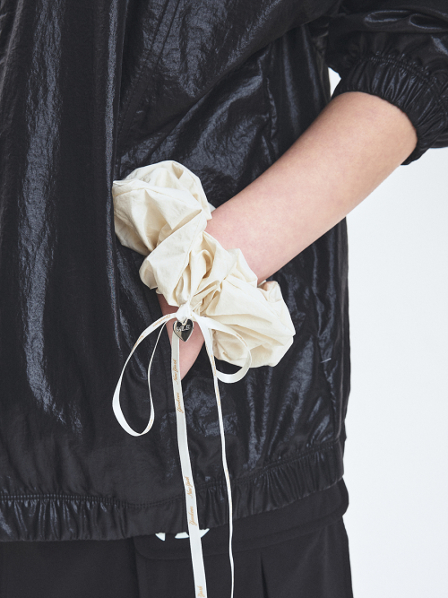 엠엘비() 리본 스트랩 스크런치 라지 NY (Cream) 상품 이미지